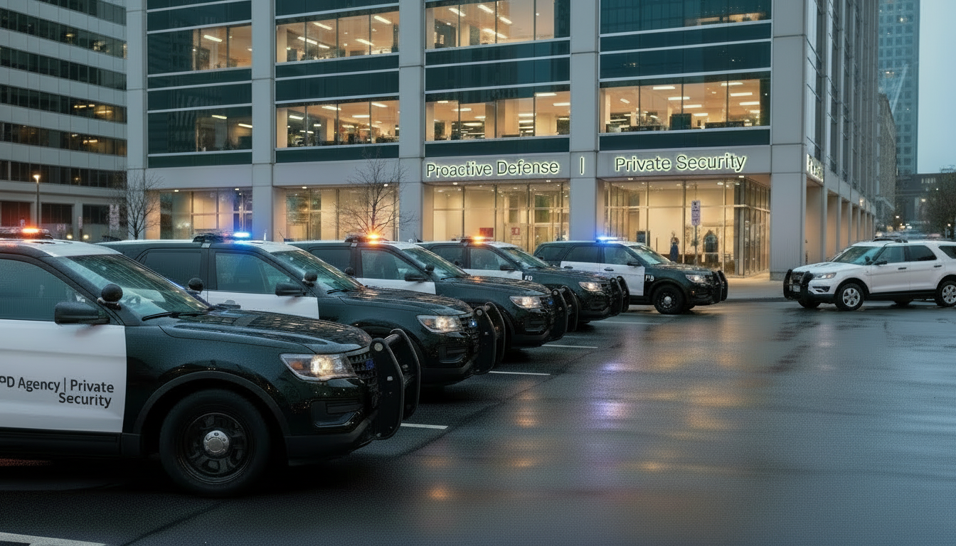 PD Agency security patrol vehicle in Arcadia